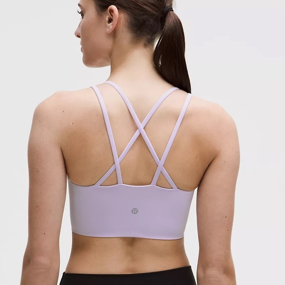 NWT Lululemon Like a Cloud Lavender Longline Bra Size 10 - Picture 4 of 9